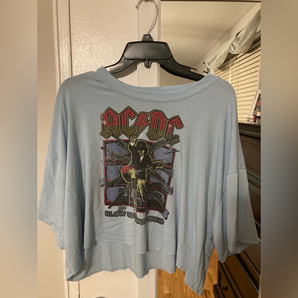 Altar’d State AC/DC Boxy Cropped Tee